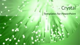 Presentation with fiber optics - Slides featuring internet telephony - fiber optics background with lots background and a soft green colored foreground