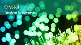  Presentation with optical - Slides with internet telephony - fibre opticalfibre optical background and a ocean colored foreground