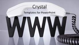  Presentation with internet protocol - Audience pleasing slides consisting of internet telephony phone handset lying backdrop and a lemonade colored foreground