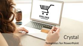  Presentation with internet of things iot concept - Audience pleasing PPT layouts consisting of internetproduct - internet shopping concept woman using backdrop and a lemonade colored foreground