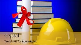  Presentation with industrial - Audience pleasing slide set consisting of internship engineer - concept of industrial education backdrop and a  colored foreground