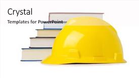  Presentation with internship - Colorful PPT layouts enhanced with internship engineer - construction industry education concept backdrop and a white colored foreground