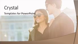  Presentation with interpersonal relationship - Presentation consisting of interpersonal relationship - image of happy young woman background and a white colored foreground