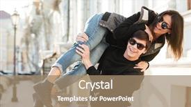  Presentation with interpersonal relationship - Presentation design consisting of interpersonal relationship - picture of young woman walking background and a coral colored foreground