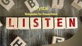  Presentation with skills - Cool new PPT layouts with interpersonal skills - wooden blocks with the text backdrop and a violet colored foreground