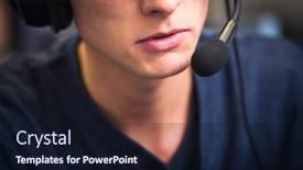  Presentation with interpreting - Presentation with interpreting-male-interpreter-simultaneous-interpreter background and a wine colored foreground