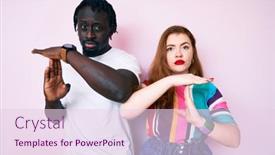  Presentation with clothes - Cool new theme with interracial-couple-wearing-casual-clothes backdrop and a lemonade colored foreground