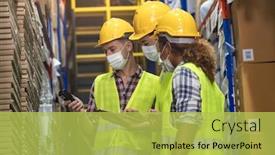  Presentation with inventory - Cool new slide deck with interracial-team-asian-african backdrop and a yellow colored foreground