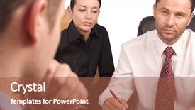  Presentation with interrogation - Audience pleasing presentation design consisting of interrogation - interview business meeting of three backdrop and a red colored foreground