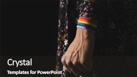  Presentation with close up of young girls - Colorful PPT theme enhanced with intersex - closeup of a young caucasian backdrop and a dark gray colored foreground