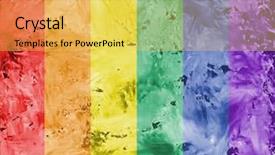  Presentation with lgbt - Presentation design with intersex - lgbt flag on textured background background and a yellow colored foreground