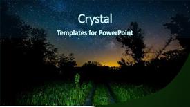  Presentation with night sky - Audience pleasing slides consisting of interstellar travel - nice night sky over lake backdrop and a navy blue colored foreground