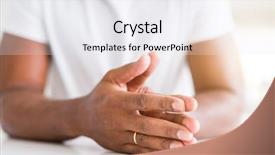  Presentation with african american - PPT theme having intertwine - close up of african american background and a sky blue colored foreground