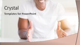  Presentation with african american - Presentation consisting of intertwine - close up of african american background and a  colored foreground