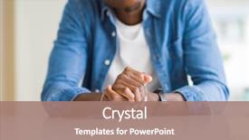  Presentation with african - Slide deck having intertwine - close up of crossed hands background and a coral colored foreground