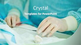  Presentation with interventional radiology - Presentation theme consisting of interventional-radiology-surgeon-radiologist background and a teal colored foreground