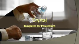  Presentation with pause - Beautiful PPT layouts featuring interview bubble - drink pause backdrop and a tawny brown colored foreground