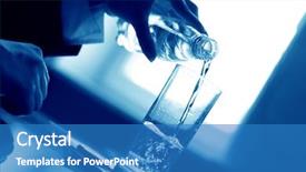  Presentation with interview - PPT theme with interview bubble - drink background and a teal colored foreground