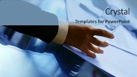  Presentation with interview - Cool new PPT theme with interview bubble - drink backdrop and a light blue colored foreground