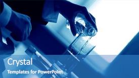  Presentation with interview - Slides with interview bubble - drink background and a teal colored foreground