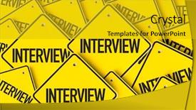  Presentation with interview - Colorful slide set enhanced with interview backdrop and a gold colored foreground