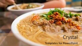  Presentation with intestine - Presentation design having intestinal - eating taiwan snack of thin background and a yellow colored foreground