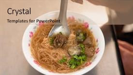  Presentation with intestine - Amazing presentation having intestinal - eating taiwan snack of thin backdrop and a coral colored foreground