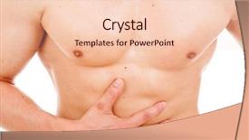  Presentation with stomach - Cool new theme with intestine - man holding is stomach backdrop and a lemonade colored foreground