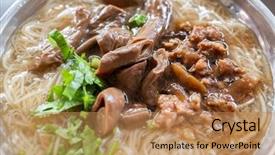  Presentation with intestine - Beautiful presentation theme featuring intestinel - eating taiwan snack of thin backdrop and a coral colored foreground