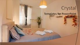  Presentation with romantic - PPT layouts featuring intimate-and-romantic-bedroom background and a coral colored foreground