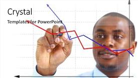  Presentation with successful - Theme consisting of intranet - portrait of a handsome successful background and a white colored foreground