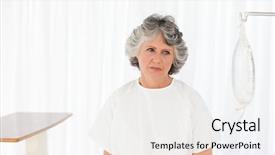  Presentation with intravenous - Cool new presentation with intravenous flueds - sad woman in her bedroom backdrop and a white colored foreground