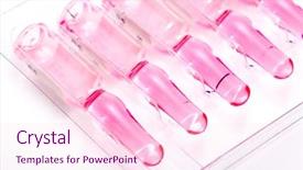  Presentation with vials - PPT layouts enhanced with intravenous fluids - colorful vials against white background background and a lemonade colored foreground