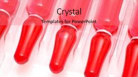  Presentation with vials - Cool new presentation with intravenous fluids - colorful vials against white background backdrop and a coral colored foreground