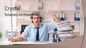  Presentation with intravenous therapy - Presentation consisting of intravenous therapy - young male employee in blood background and a lemonade colored foreground