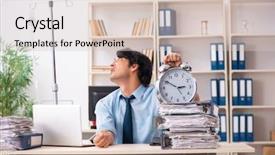  Presentation with intravenous therapy - Slide deck having intravenous therapy - young male employee in blood background and a lemonade colored foreground