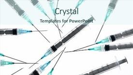  Presentation with intravenous therapy - Presentation design with intravenous therapy backgrounds - close-up of a group background and a cool aqua colored foreground