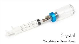  Presentation with cyber security medicine medical - Colorful slide set enhanced with intravenous therapy backgrounds - medical syringe and medicine backdrop and a white colored foreground
