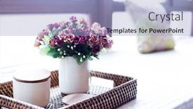  Presentation with home design - Amazing presentation theme having intrior design in the luxury home backdrop and a light blue colored foreground