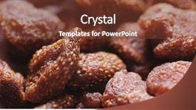  Presentation with strawberries - Audience pleasing theme consisting of intro food - pile of dried strawberries backdrop and a  colored foreground