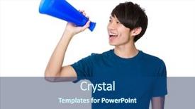  Presentation with speaker - Colorful presentation enhanced with introduce speaker - man backdrop and a  colored foreground