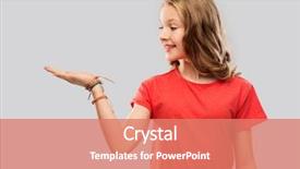  Presentation with red grey - Slide set with introducing person - people concept - smiling teenage background and a coral colored foreground