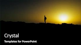  Presentation with silhouette of man worship - Colorful slides enhanced with introspection - silhouette of a young caucasian backdrop and a black colored foreground