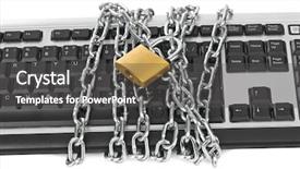  Presentation with chains - Audience pleasing PPT layouts consisting of chains isolated on white background backdrop and a dark gray colored foreground