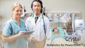  Presentation with nurse - Beautiful presentation design featuring cookies and milk for santa backdrop and a light gray colored foreground