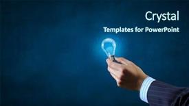  Presentation with trophy award hand holding - Audience pleasing PPT layouts consisting of inventors - close up of businessman hand backdrop and a navy blue colored foreground