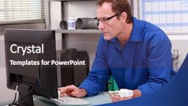  Presentation with plumber - Beautiful presentation theme featuring inventory control - plumber controlling reference backdrop and a dark gray colored foreground