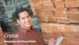  Presentation with inventory management - Audience pleasing slide deck consisting of inventory management - portrait of a male supervisor backdrop and a tawny brown colored foreground