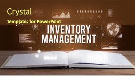  Presentation with inventory management - Theme enhanced with inventory-management-inscription-coming-out background and a tawny brown colored foreground