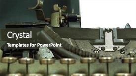  Presentation with inventory - Slides consisting of inventory system - typewriter that has been used background and a tawny brown colored foreground